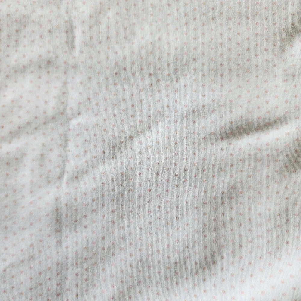 Little Me Thin Baby Girl Blanket White/Pink‎ Polka Dot Flower Embroidery 30